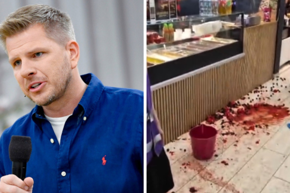 Filip Chajzer zaatakowany przez aktywistów. Lokal obrzucono zgniłym jedzeniem