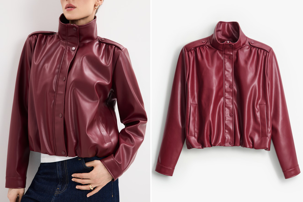 Modna kurtka typu ''Ruby Puff Leather'' w stylu Edyty Zając z Mohito za 99,99 złotych