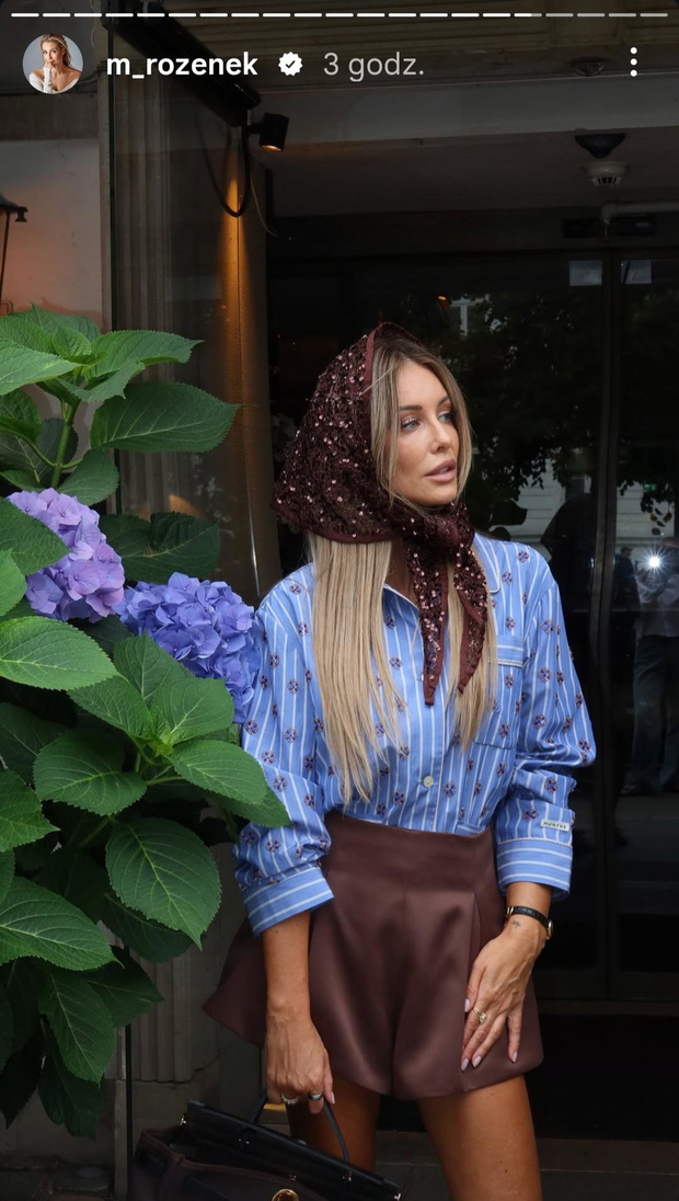 Małgorzata Rozenek-Majdan w modnej bluzce ''Floral Embroidered Oxford''. To będzie hit jesieni