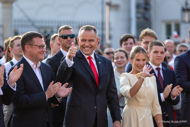 Marta Nawrocka na rocznicy zaprzysiężenia Karola Nawrockiego