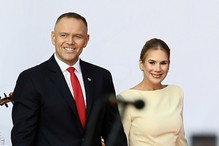 Marta Nawrocka skradła show na rocznicy zaprzysiężenia męża