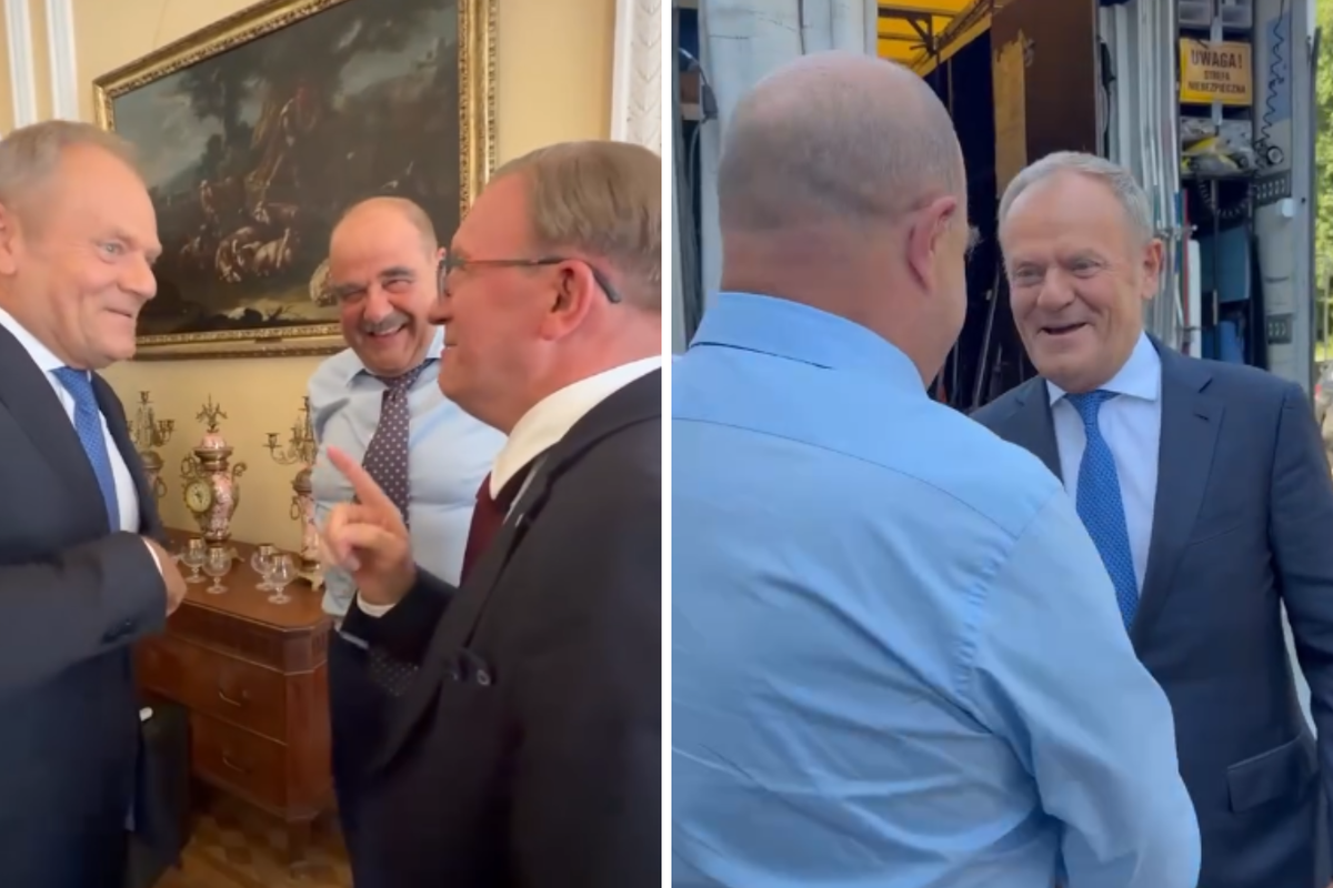 Tusk pojawił się na planie "Rancza". Widzowie oburzeni. Reżyser musiał zabrać głos