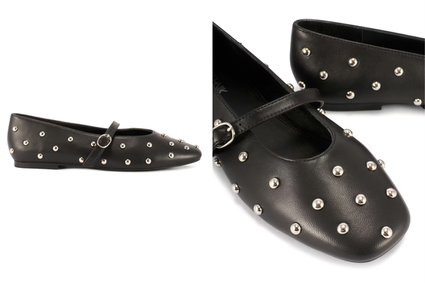 Modne buty ''studded ballerinas'' w stylu Izabeli Kuny z Ochnika za 149,90 złotych