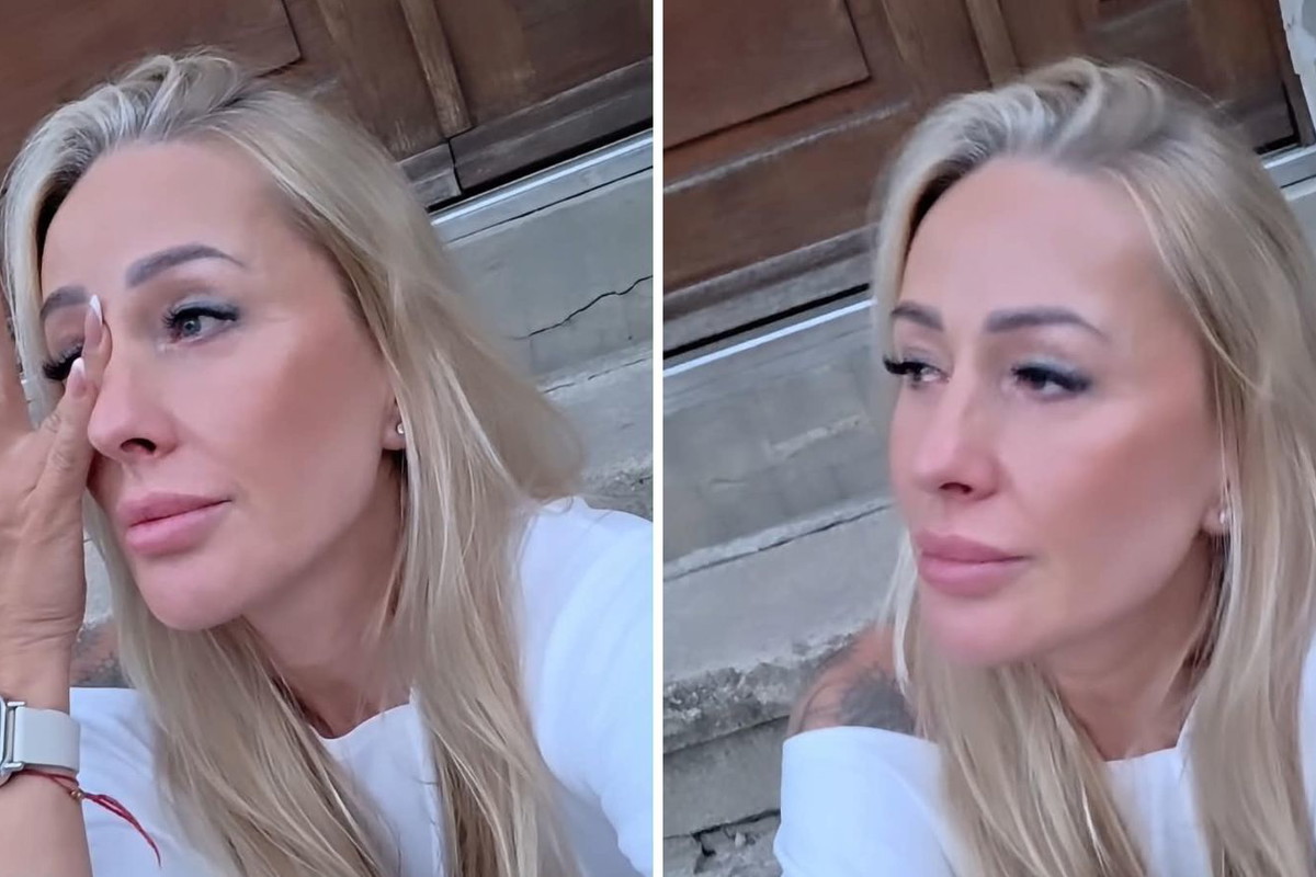 Sylwia Peretti ze łzami w oczach pod aresztem