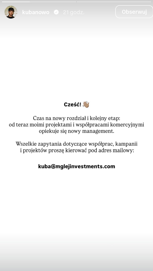 Kubanowo ogłosił radosną nowinę
