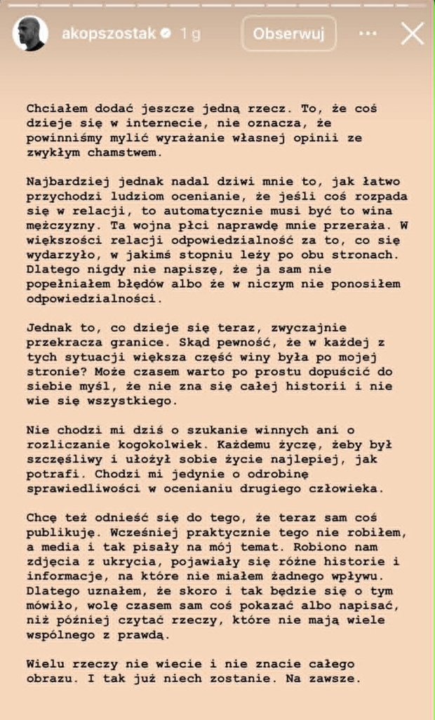 Akop Szostak reaguje na krytykę