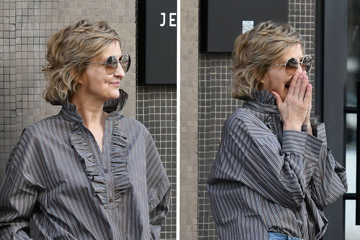 Iza Kuna szykuje się na jesień. Gwiazda "Tańca z Gwiazdami" przyciągnęła uwagę paparazzi w modnej koszuli "ruffle"