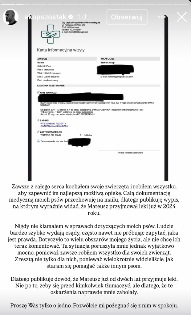 Akop Szostak publikacja