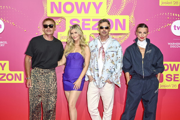 Dawid Woliński, Joanna Krupa, Marcin Tyszka i Katarzyna Sokołowska na jesiennej ramówce TVN