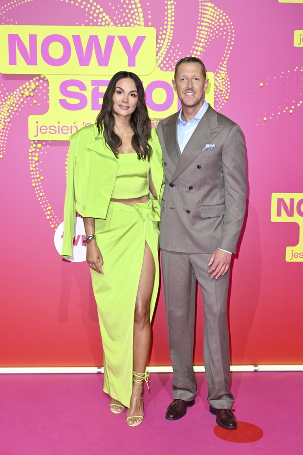 Paulina Krupińska  i Damian Michałowski na jesiennej ramówce TVN