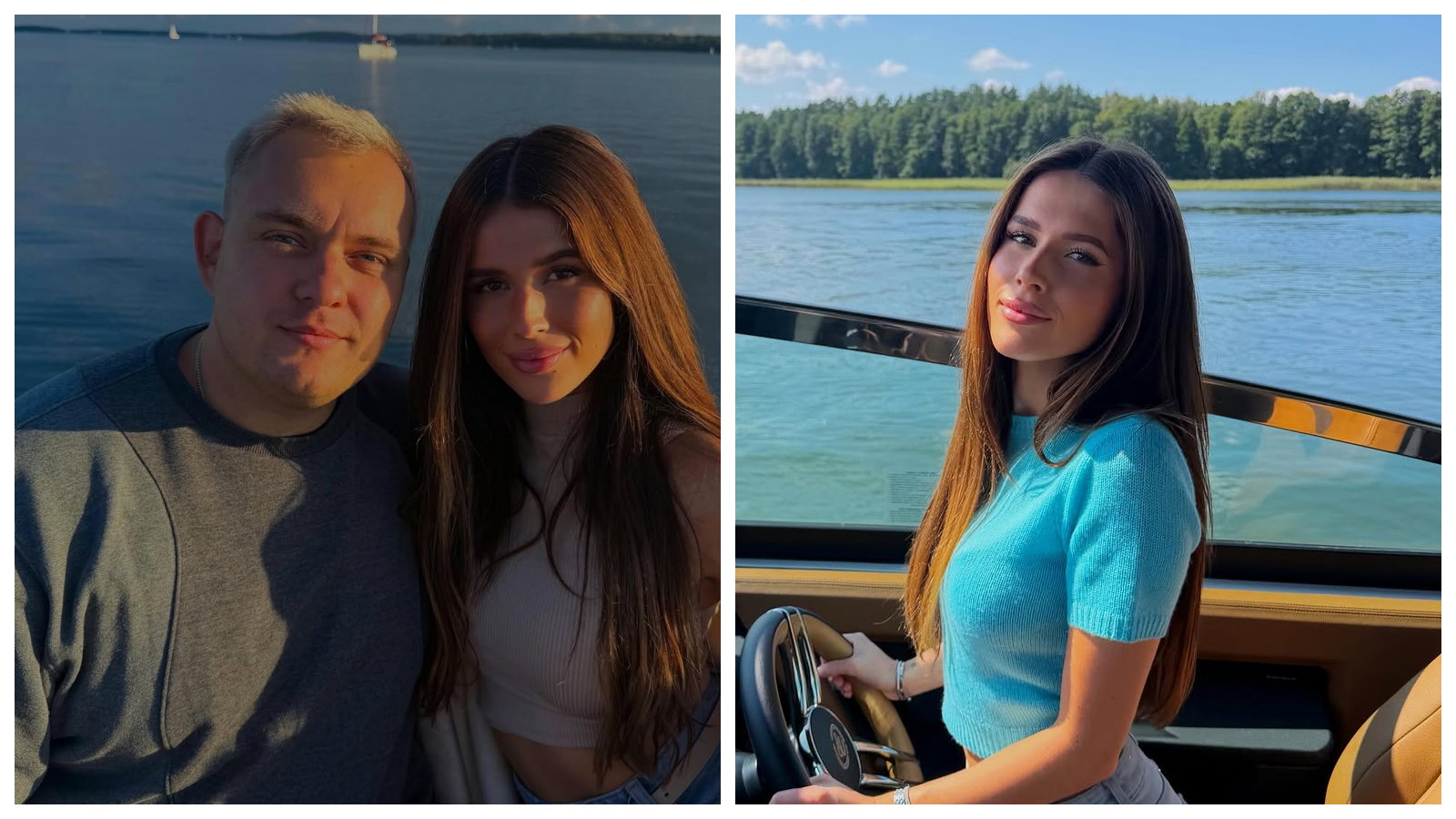 Roksana Węgiel i Kevin Mglej wypoczywają na Mazurach