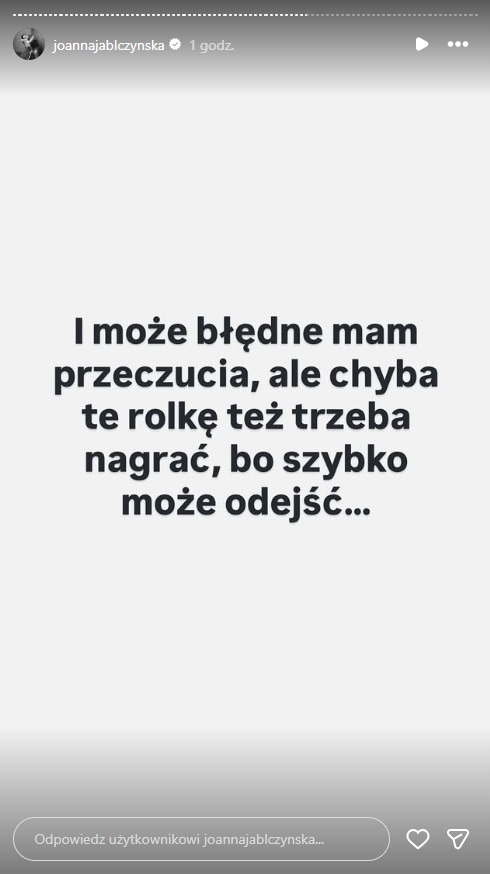 Joanna Jabłczyńska zabrała głos po słowach Doroty Szelągowskiej