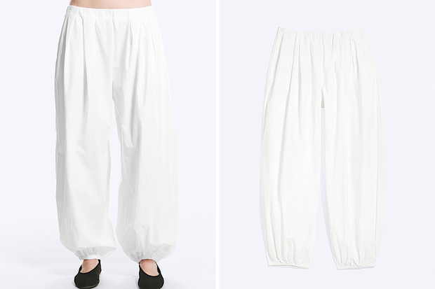 Modne spodnie ''fluid ivory trousers'' w stylu Kasi Sokołowskiej z H&M za 169,99 złotych