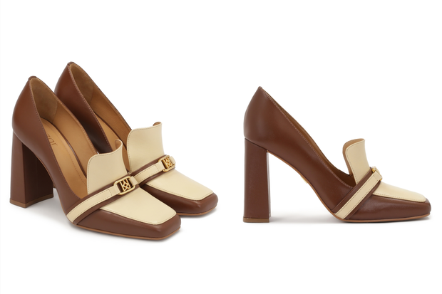 Modne buty ''two-tone pumps'' w stylu Agnieszki Woźniak-Starak z Kazara za 649  złotych