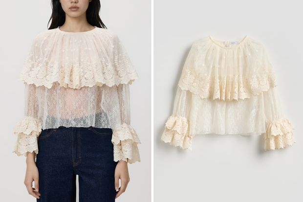 Modna bluzka ''Lace Robe'' w stylu Małgorzaty Sochy z Reserved za 109,99 złotych