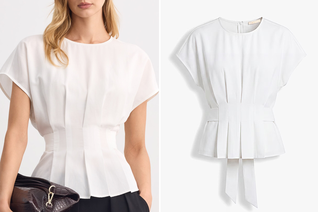 Modna bluzka ''peplum puffed sleeves'' w stylu Maliki z ''Love is Blind: Polska'' z Mohito za 119,99 złotych