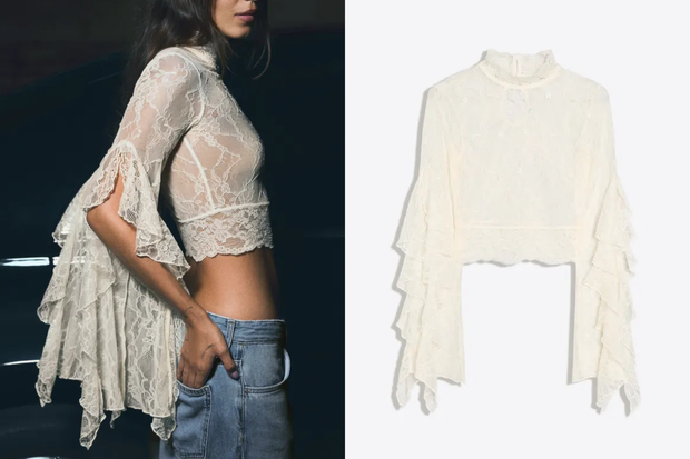 Modna bluzka ''Lace Robe'' w stylu Małgorzaty Sochy z Bershki za 129 złotych