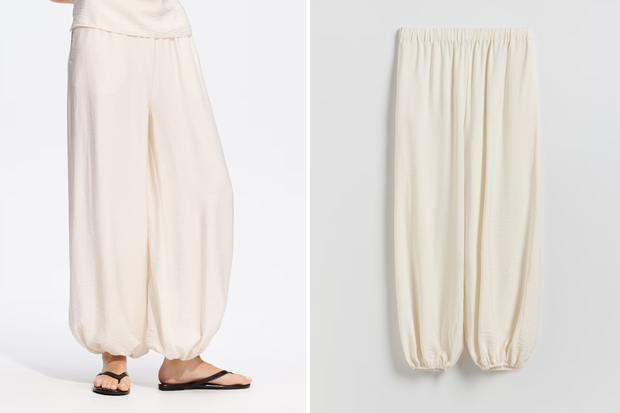 Modne spodnie ''fluid ivory trousers'' w stylu Kasi Sokołowskiej z Reserved za 79,99 złotych