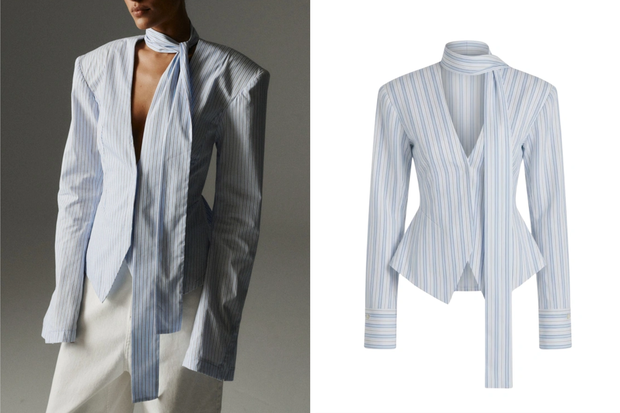 Modna bluzka ''sculpted shirt'' w stylu Julii Wieniawy z Bondi za 759,99 złotych