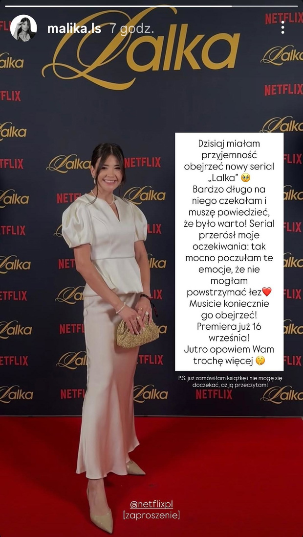 Malika z ''Love is Blind'' w modnej bluzce w stylu ''old money'' na jesień