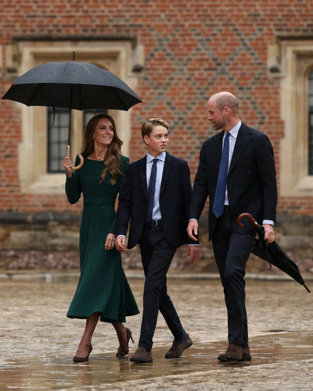 Książę George, książę William i księżna Kate na rozpoczęciu roku szkolnego w Eton