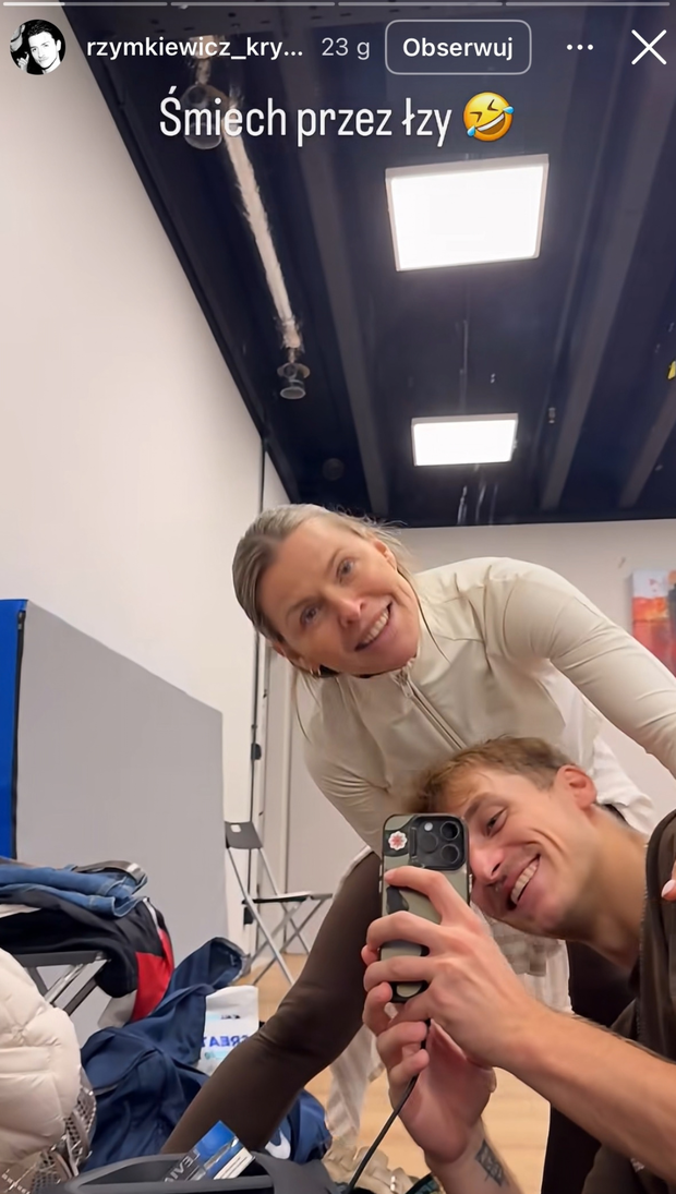 Mandaryna i Krystian Rzymkiewicz na treningu do 