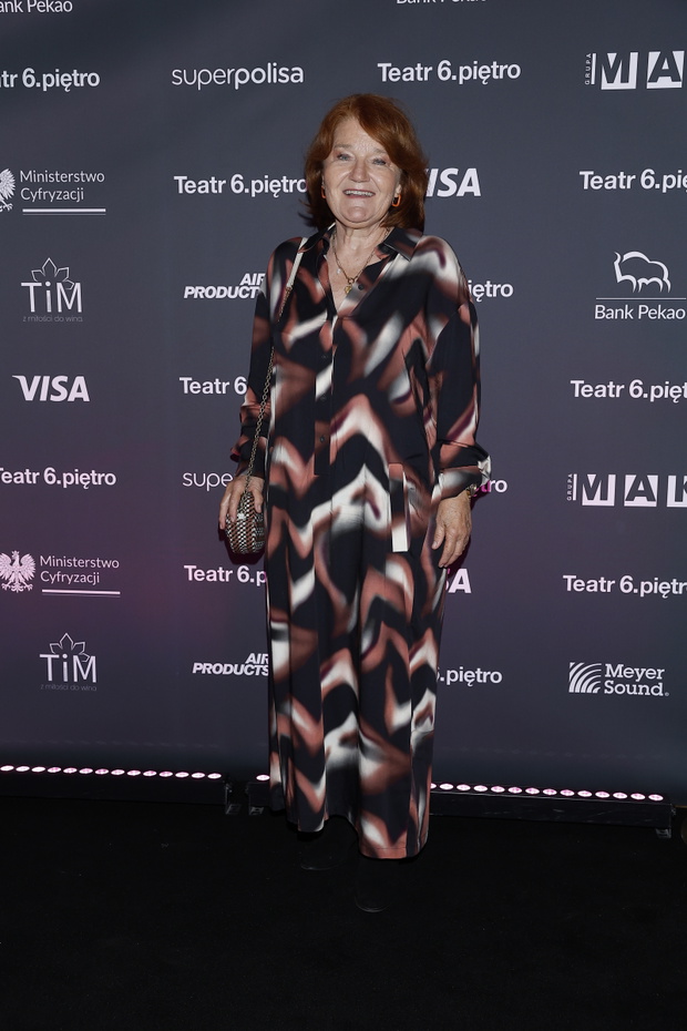 Maria Winiarska na premierze spektaklu ''Antropologia''