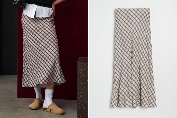  Modna spódnica ''plaid pattern'' w stylu Pauliny Sykut-Jeżyny z Sinsay za 19,99 złotych