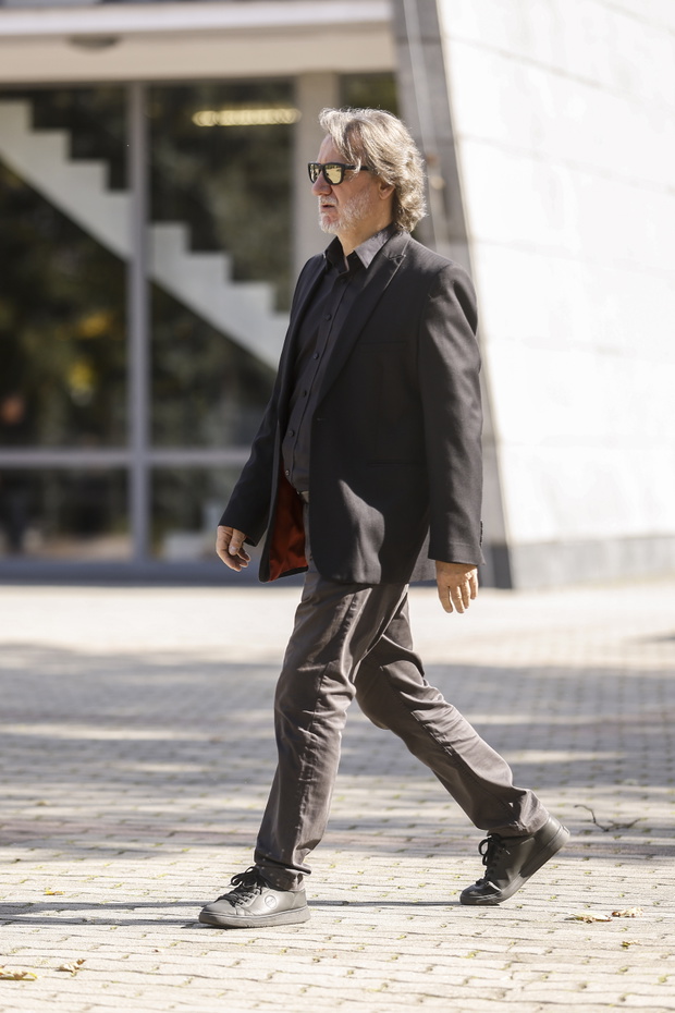 Robert Więckiewicz na pogrzebie Witolda Płóciennika