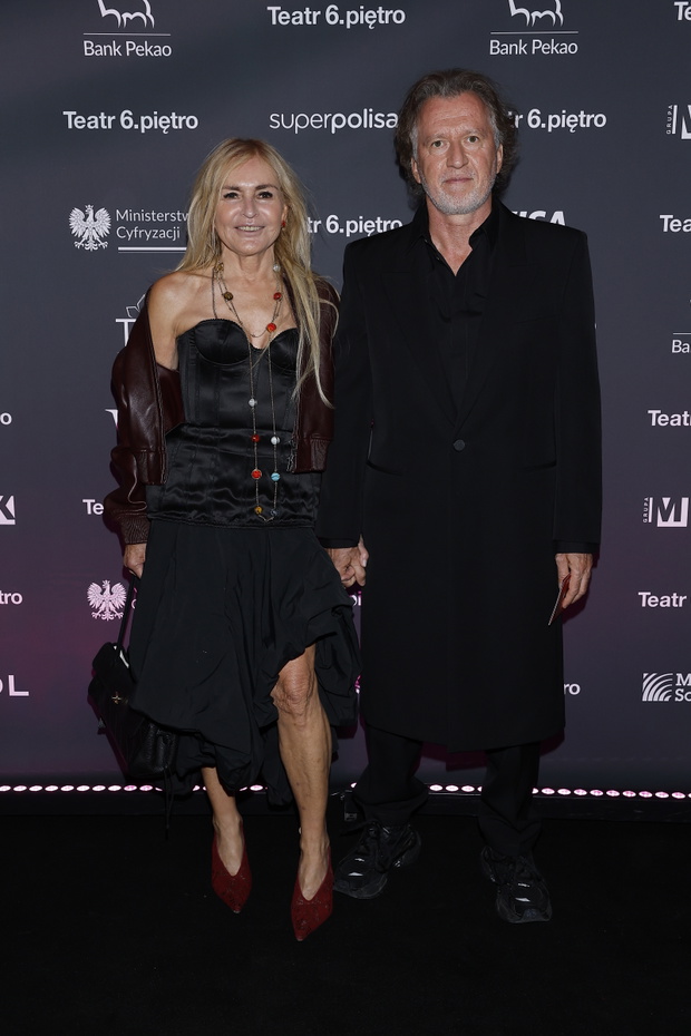Monika Olejnik i Tomasz Ziółkowski na premierze spektaklu ''Antropologia''