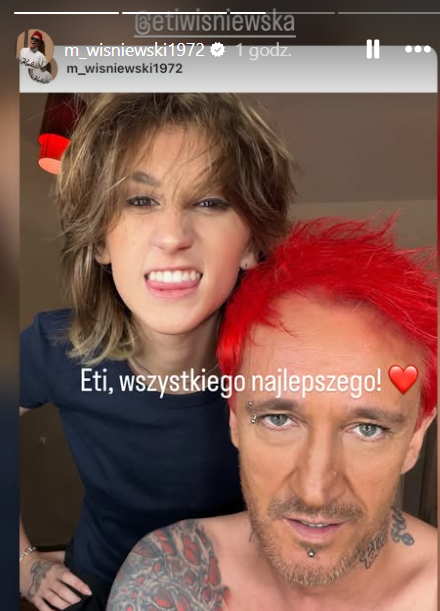 Michał Wiśniewski złożył życzenia Etiennette