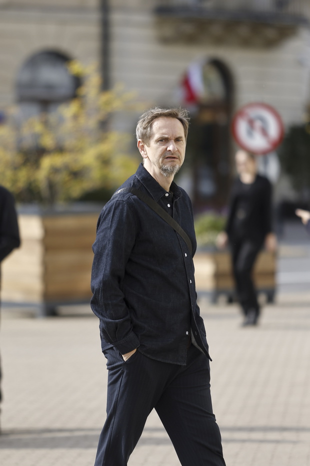 Bartosz Konopka na pogrzebie Witolda Płóciennika