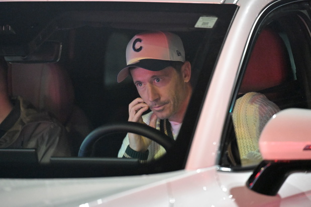 Robert Lewandowski poruszał się po Warszawie białym SUV-em