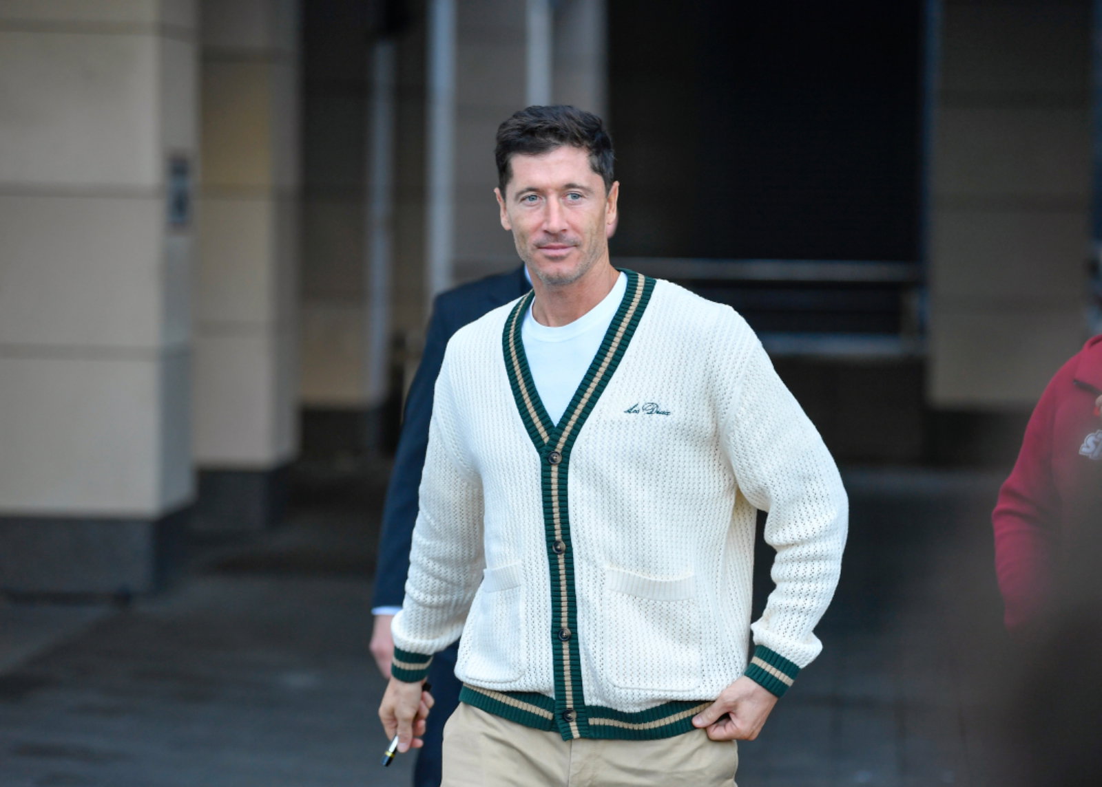 Robert Lewandowski przyłapany przez fotoreporterów w Warszawie