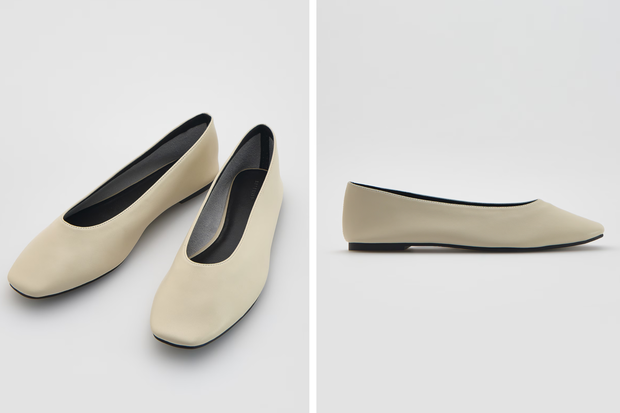 Modne buty w kolorze ''ivory'' typu ''Balletcore'' w stylu Ewy Chodakowskiej z Reserved za 119,99 złotych