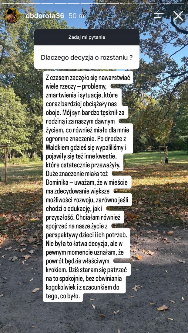 Dorota z "Rolnik szuka żony" o rozstaniu z Waldemarem
