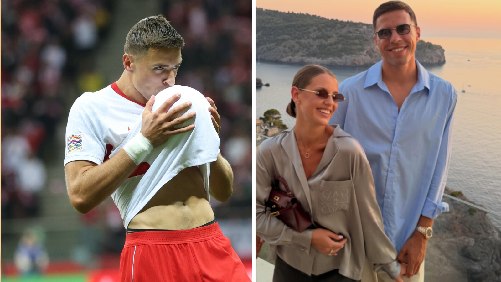 Jan Bednarek strzelił gola i przekazał radosne wieści. Wraz z żoną spodziewa się drugiego dziecka. Tak zareagowała