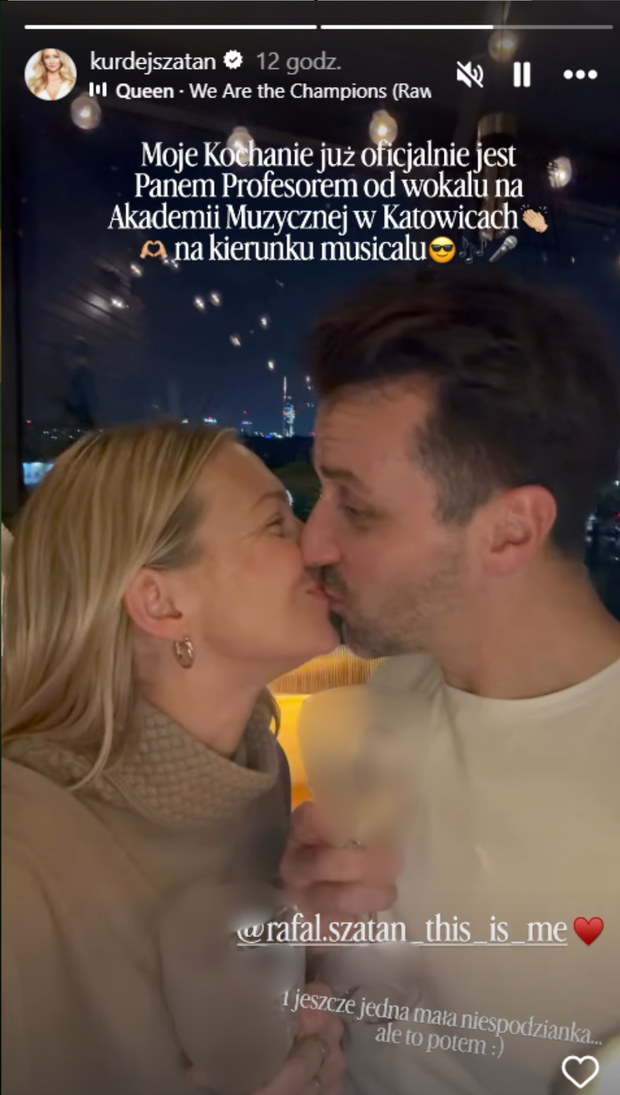 Barbara Kurdej-Szatan świętuje nową posadę Rafała Szatana