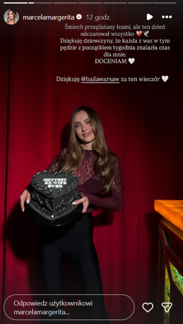 Marcela Leszczak na imprezie rozwodowej