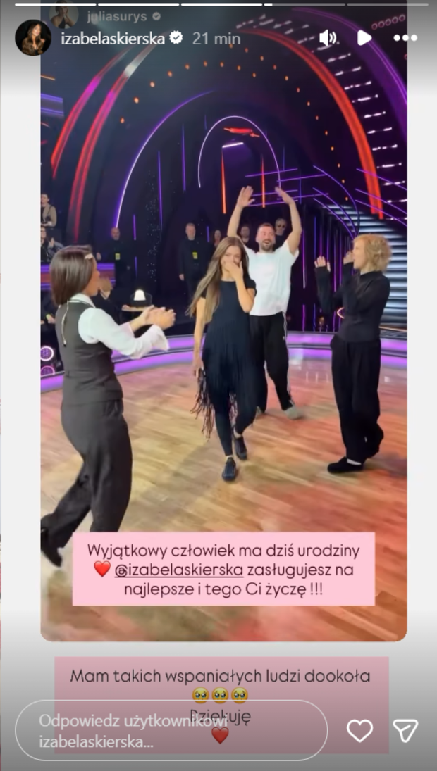 Izabela Skierska świętuje urodziny w Tańcu z Gwiazdami