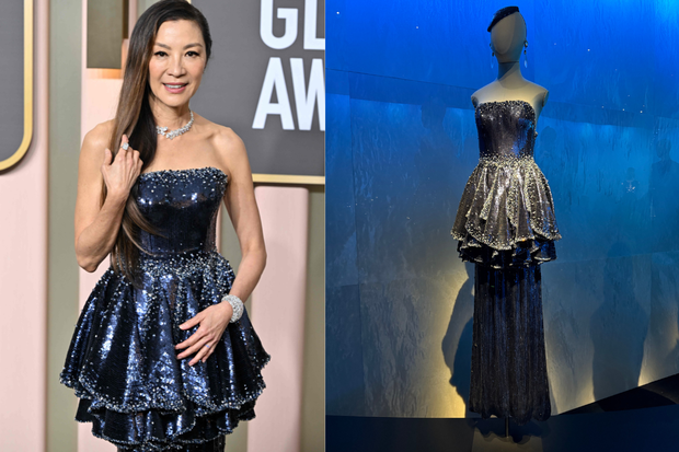 Michelle Yeoh w sukni Armaniego na Złotych Globach 2023