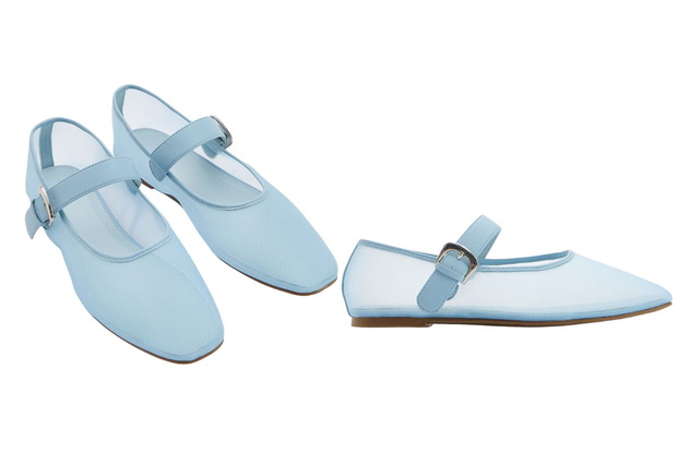Półtransparentne buty do sukienki