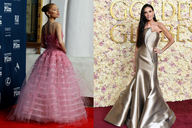 Ariana Grande i Demi Moore w kreacjach Armaniego