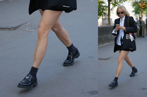 Mokasyny w street stye