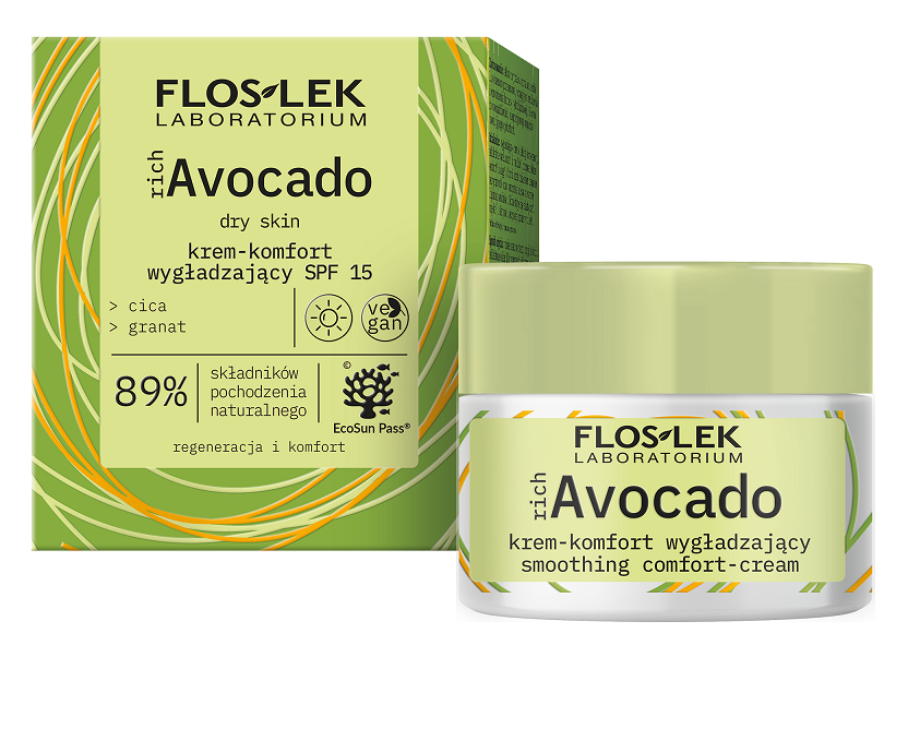 richAvocado Krem-komfort wygładzający SPF 15 na dzień