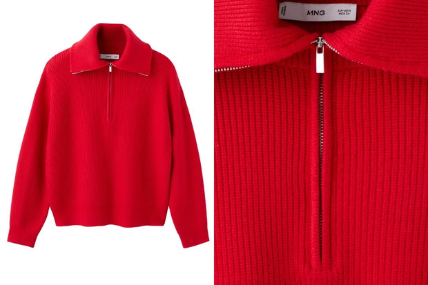 Swetrowa bluza preppy z Mango