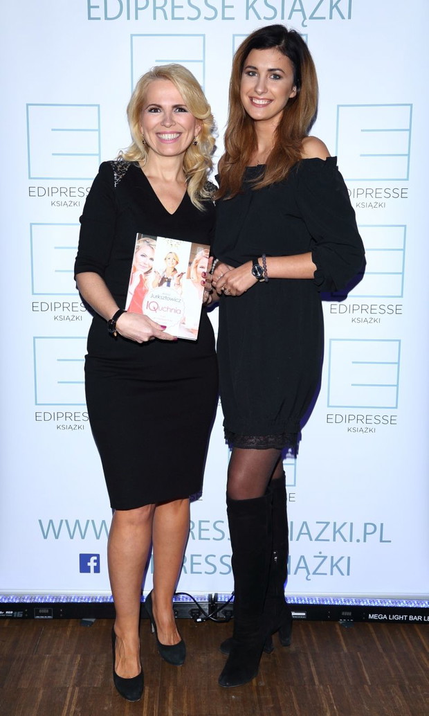 Ewa Mielnicka na premierze książki Anny Jurksztowicz