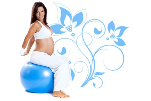 kobieta, ciąża, fitness