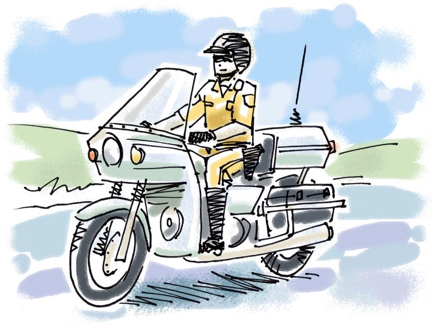 policja, służby mundurowe, kontrola drogowa, mandat