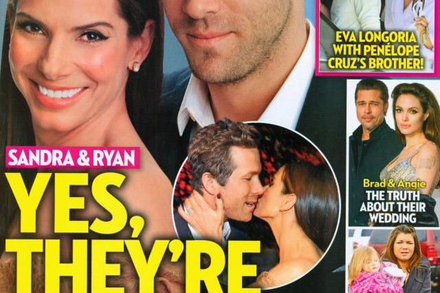 Ryan Reynolds i Sandra Bullock na styczniowej okładce OK Magazine